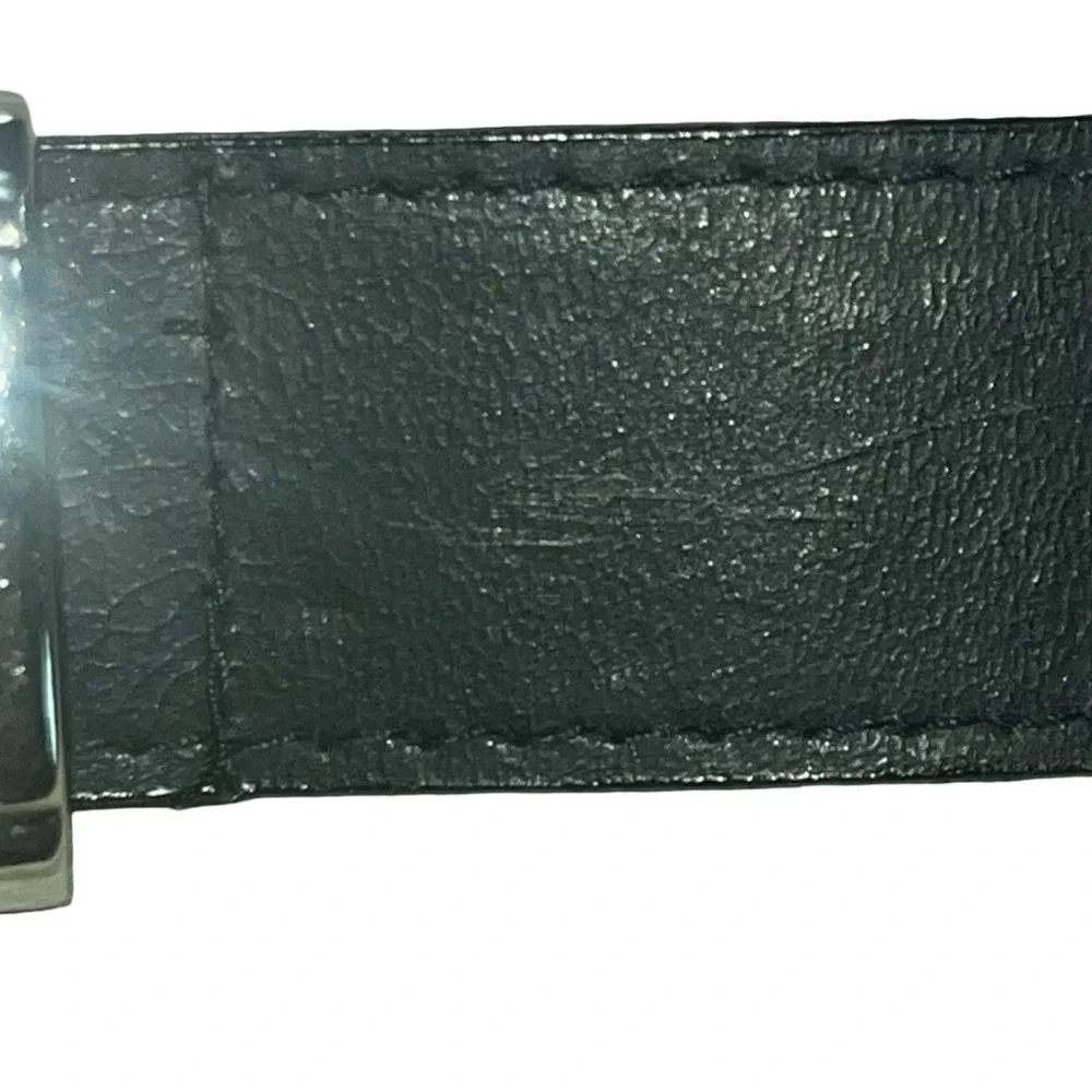 Sunbelt Womens Leather Belt Black Southwestern Silver Concho Emblems Western L